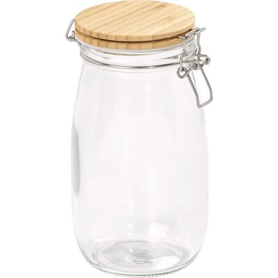 Barattolo di vetro Tala con coperchio in bambù 1200 ml - Barattolo in vetro Barattolo di vetro Tala con coperchio in bambù 1200 ml - Barattolo in vetro
