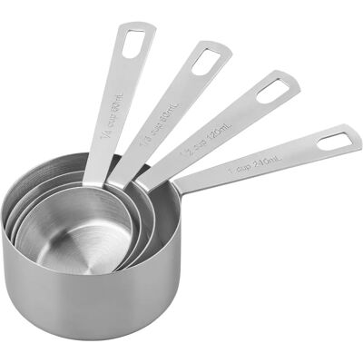 Tala Edelstahl Messbecher - 4er Set Tala Edelstahl Messbecher - 4er Set