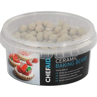 CHEF AID 500 g Poids de cuisson en céramique - Pour tartes, flans, pâtisseries CHEF AID 500 g Poids de cuisson en céramique - Pour tartes, flans, pâtisseries