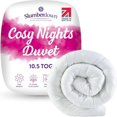 Slumberdown Cosy Nights 10.5 Tog Duvet White - King Slumberdown Cosy Nights 10.5 Tog Duvet White - King