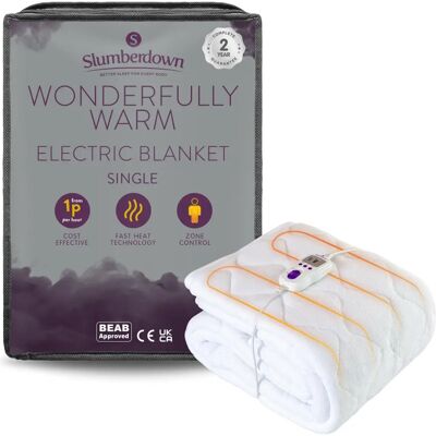 Slumberdown Wonderfully Warm Electric Blanket - Single Slumberdown Wonderfully Warm Electric Blanket - Single