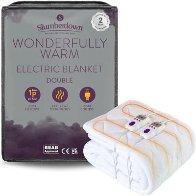 Slumberdown Wonderfully Warm Electric Blanket - Double Slumberdown Wonderfully Warm Electric Blanket - Double