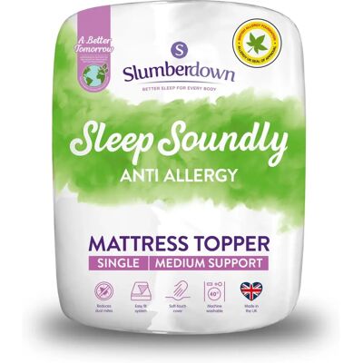 Slumberdown Slumberdown Sleep Soundly Anti Allergy Mattress Topper - Single Slumberdown Slumberdown Sleep Soundly Anti Allergy Mattress Topper - Single
