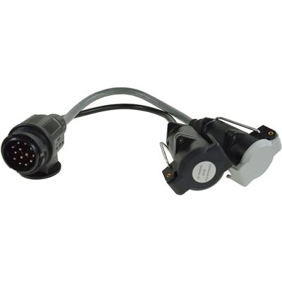 Adaptateur de caravane Maypole MP603 13-12 - Noir Adaptateur de caravane Maypole MP603 13-12 - Noir