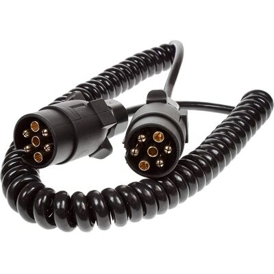 Maypole 7 to 8 Pin Curly Conversion Lead - 2.5m Maypole 7 to 8 Pin Curly Conversion Lead - 2.5m