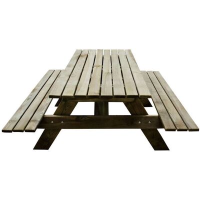 Forest Garden Forest Small Rectangular Wooden Garden Picnic Table - Garden Table for 6 Forest Garden Forest Small Rectangular Wooden Garden Picnic Table - Garden Table for 6