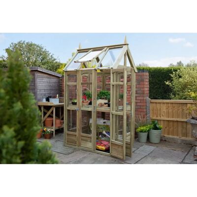 Forest Garden 3' x 4' Forest Victorian Walkaround Greenhouse - Greenhouse Forest Garden 3' x 4' Forest Victorian Walkaround Greenhouse - Greenhouse