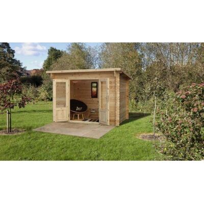 Forest Garden Harwood 3m x 2m Log Cabin - Weatherproof, FSC, 28mm Forest Garden Harwood 3m x 2m Log Cabin - Weatherproof, FSC, 28mm