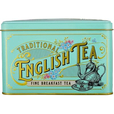 English Teas Vintage Victorian Tea Tin - Vert Menthe - Boîte à thé - Publicité English Teas Vintage Victorian Tea Tin - Vert Menthe - Boîte à thé - Publicité