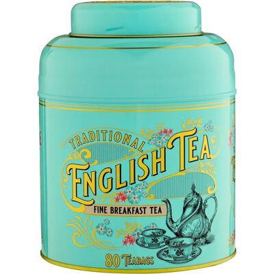 English Teas Vintage Victorian Mint Green Tea Caddy - Tea Type English Teas Vintage Victorian Mint Green Tea Caddy - Tea Type