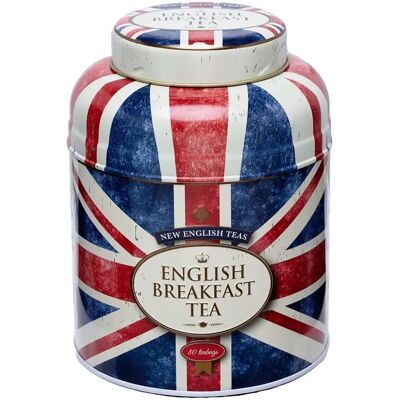 English Teas Union Jack Tea Caddy - 80 English Breakfast Bags English Teas Union Jack Tea Caddy - 80 English Breakfast Bags