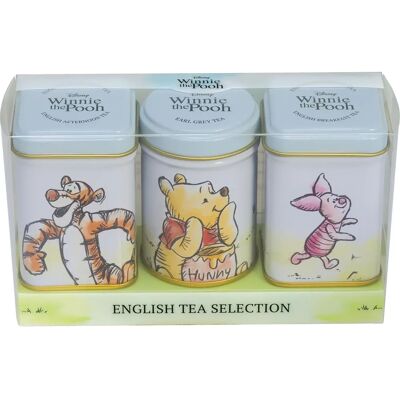 English Teas Winnie the Pooh Mini Tea Tins Set of Three - British Gift English Teas Winnie the Pooh Mini Tea Tins Set of Three - British Gift