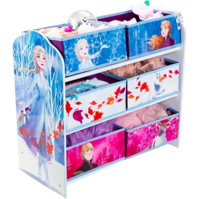 Disney Frozen - Regál na hračky s 6 koši - Vícebarevný Disney Frozen - Regál na hračky s 6 koši - Vícebarevný