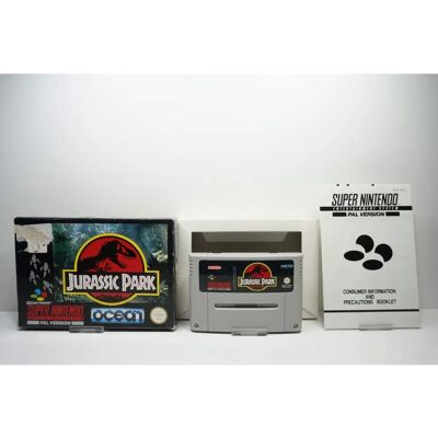 Jurassic Park - Super Nintendo - PAL - Neuf et Scellé - Jeu vidéo - Publicité Jurassic Park - Super Nintendo - PAL - Neuf et Scellé - Jeu vidéo - Publicité