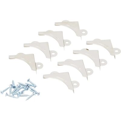 Generic - Mirror coin set - Nickel finish - 8 pcs - Hardware accessory Generic - Mirror coin set - Nickel finish - 8 pcs - Hardware accessory
