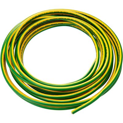 BULK HARDWARE BH01518 - Câble de mise à la terre - 6,0 mm, 5 m, Jaune/Vert - Câble électrique - Publicité BULK HARDWARE BH01518 - Câble de mise à la terre - 6,0 mm, 5 m, Jaune/Vert - Câble électrique - Publicité