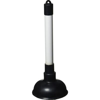 Merriway BH01938 Aspirador de lavabo - 100mm, Mango 225mm, Blanco/Negro Merriway BH01938 Aspirador de lavabo - 100mm, Mango 225mm, Blanco/Negro