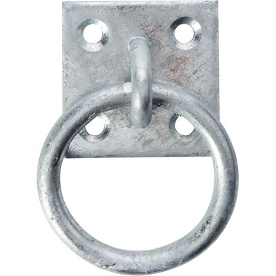 MERRIWAY - Bh01960 - Grijs - plaat 50x50 mm - ring op plaat MERRIWAY - Bh01960 - Grijs - plaat 50x50 mm - ring op plaat