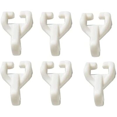 Crochets pour rail de rideau Bulk-Hardware BH03626 - Pack de 20 - Publicité Crochets pour rail de rideau Bulk-Hardware BH03626 - Pack de 20 - Publicité