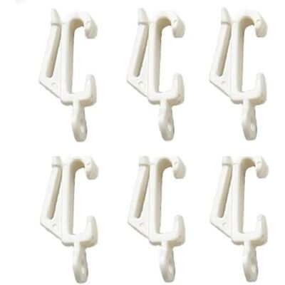 Bulk Hardware BH03638 Kloski i haczyki do karniszy - Biały/Srebrny - Akcesoria Bulk Hardware BH03638 Kloski i haczyki do karniszy - Biały/Srebrny - Akcesoria