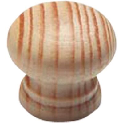 BULK HARDWARE BH03885 Pine Wood Knob - Pre-Drilled, Unpainted - 60 mm Set of 10 BULK HARDWARE BH03885 Pine Wood Knob - Pre-Drilled, Unpainted - 60 mm Set of 10