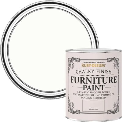 Rust-Oleum Chalk White Furniture Paint 750ml Rust-Oleum Chalk White Furniture Paint 750ml