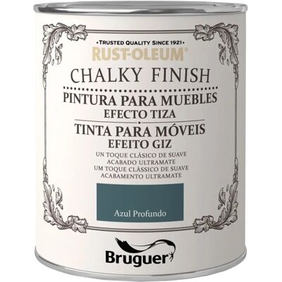 Tinta efeito chalky azul profundo para móveis - Tinta/Revestimento Tinta efeito chalky azul profundo para móveis - Tinta/Revestimento