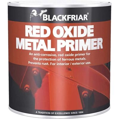 Blackfriar Red Oxide Metal Primer - Water-resistant, Rust-proof, 14m²/L Blackfriar Red Oxide Metal Primer - Water-resistant, Rust-proof, 14m²/L