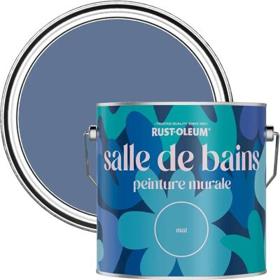 Rust-Oleum Blau Wasserfeste Badezimmer Wand & Deckenfarbe - Blue River 2,5L - Farbe Rust-Oleum Blau Wasserfeste Badezimmer Wand & Deckenfarbe - Blue River 2,5L - Farbe