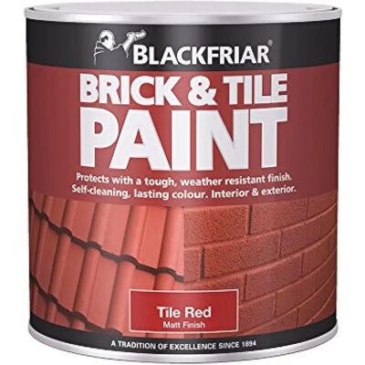 Blackfriar BF0160001E1 - Matt Red 500ml - Brick & Tile Paint Blackfriar BF0160001E1 - Matt Red 500ml - Brick & Tile Paint