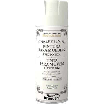 Rust-Oleum Acabado Chalky Blanco Antiguo 400ml Spray - Pintura para Muebles Rust-Oleum Acabado Chalky Blanco Antiguo 400ml Spray - Pintura para Muebles
