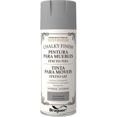 Spray de Pintura a la Tiza Bruguer Gris Invernal - Acabado Mate Spray de Pintura a la Tiza Bruguer Gris Invernal - Acabado Mate