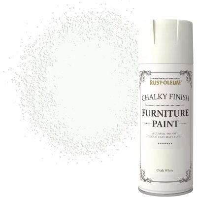Rust-Oleum - 400ml White Matte Chalk Spray Paint - Spray Paint Rust-Oleum - 400ml White Matte Chalk Spray Paint - Spray Paint