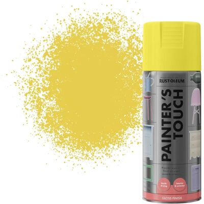 Rust-Oleum AE0040014E8 Painters Touch Sun Yellow Gloss 400ml Spray Paint Rust-Oleum AE0040014E8 Painters Touch Sun Yellow Gloss 400ml Spray Paint