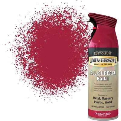 Rust-Oleum - Crimson Red Gloss Universal - 400ml - Spray Paint Rust-Oleum - Crimson Red Gloss Universal - 400ml - Spray Paint