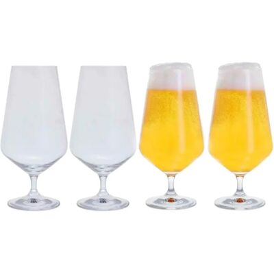 Dartington Cheers! Set Of 4 Stemmed Beer Glasses - Beer Glasses Dartington Cheers! Set Of 4 Stemmed Beer Glasses - Beer Glasses