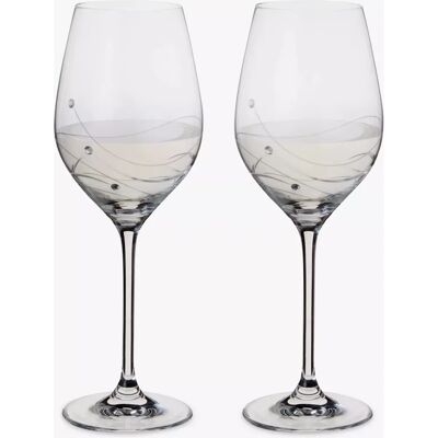 Dartington Crystal - Glitz - 330ml - Set of 2 - Wine Glasses Dartington Crystal - Glitz - 330ml - Set of 2 - Wine Glasses