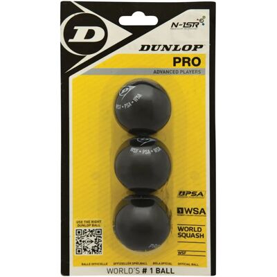 Dunlop Pro Squash Balls - Official T - Squash Balls Dunlop Pro Squash Balls - Official T - Squash Balls