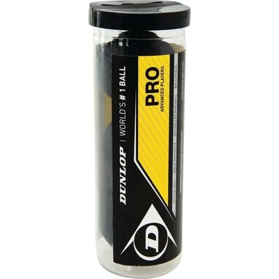 Dunlop PRO Squash Bälle - Packung mit 3 Dunlop PRO Squash Bälle - Packung mit 3