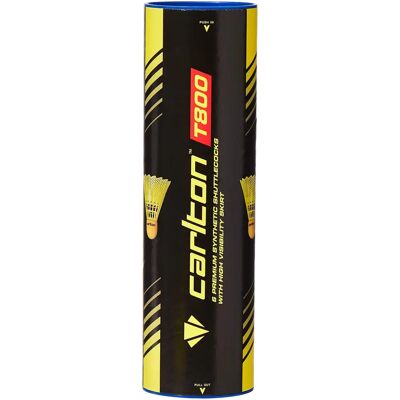 Carlton T800 Yellow Badminton Shuttlecock - Stable Flight for All Levels Carlton T800 Yellow Badminton Shuttlecock - Stable Flight for All Levels