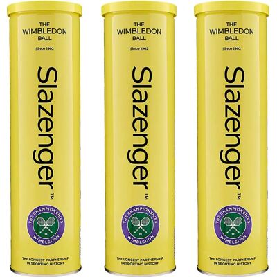 Slazenger Wimbledon Ultra Vis Tennis Balls - Premium Quality Slazenger Wimbledon Ultra Vis Tennis Balls - Premium Quality