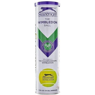 Balles de Tennis Wimbledon Slazenger - Pack de 4 - Publicité Balles de Tennis Wimbledon Slazenger - Pack de 4 - Publicité