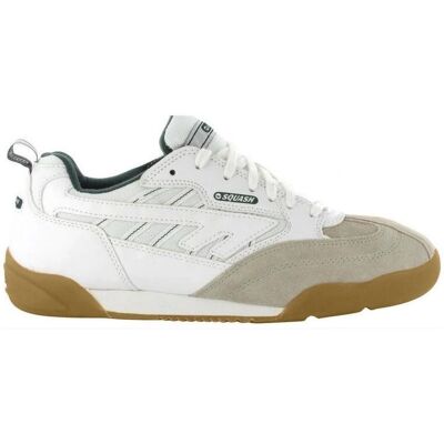 Hi-Tec Mens & Ladies Squash Leather Sports Trainer White UK Size 8.5 - sports trainer Hi-Tec Mens & Ladies Squash Leather Sports Trainer White UK Size 8.5 - sports trainer