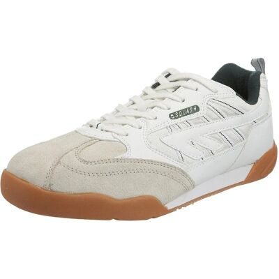 Hi-Tec Mens & Ladies Squash Leather Sports Trainer White - Sports Trainer Hi-Tec Mens & Ladies Squash Leather Sports Trainer White - Sports Trainer