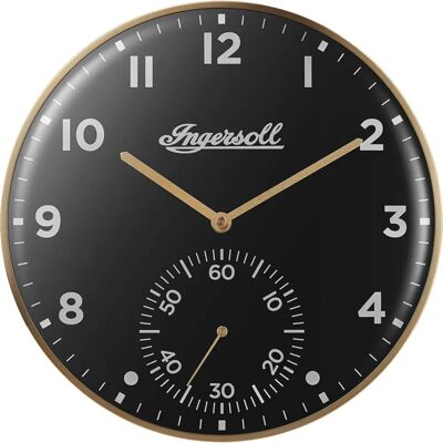 Ingersoll IC003GB Goldschwarz Wanduhr - Retro-Design Ingersoll IC003GB Goldschwarz Wanduhr - Retro-Design