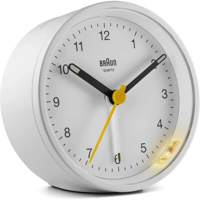 Réveil Braun BC12W - Réveil analogique classique - Publicité Réveil Braun BC12W - Réveil analogique classique - Publicité