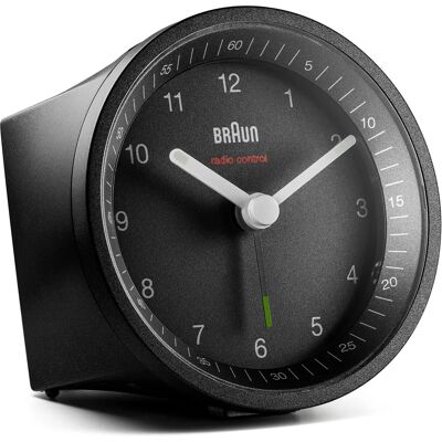 Relógio despertador Braun BC07B-DCF - Analógico clássico e controlado por rádio Relógio despertador Braun BC07B-DCF - Analógico clássico e controlado por rádio
