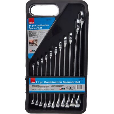 Hilka - 16201102 - 11-piece - Combination Spanner Set Hilka - 16201102 - 11-piece - Combination Spanner Set