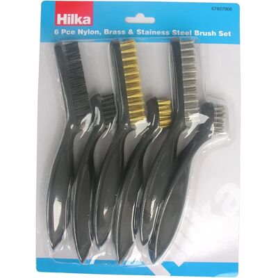 Hilka - 67607906-7/9 - Roestvrij staal - Nylon - Brush Set Hilka - 67607906-7/9 - Roestvrij staal - Nylon - Brush Set