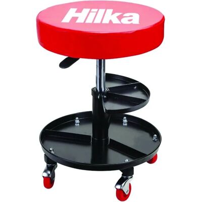 Hilka Red/Black Storage Mechanics Seat - Mechanics Seat Hilka Red/Black Storage Mechanics Seat - Mechanics Seat
